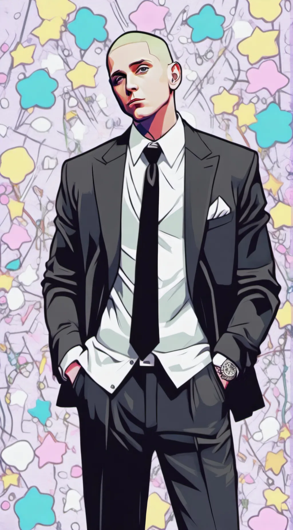 ai character: Eminem background