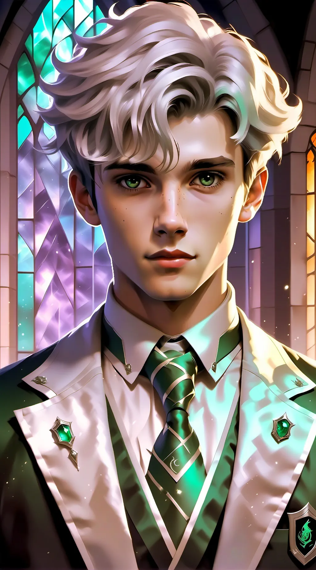 ai character: Draco & Y/N Potter background