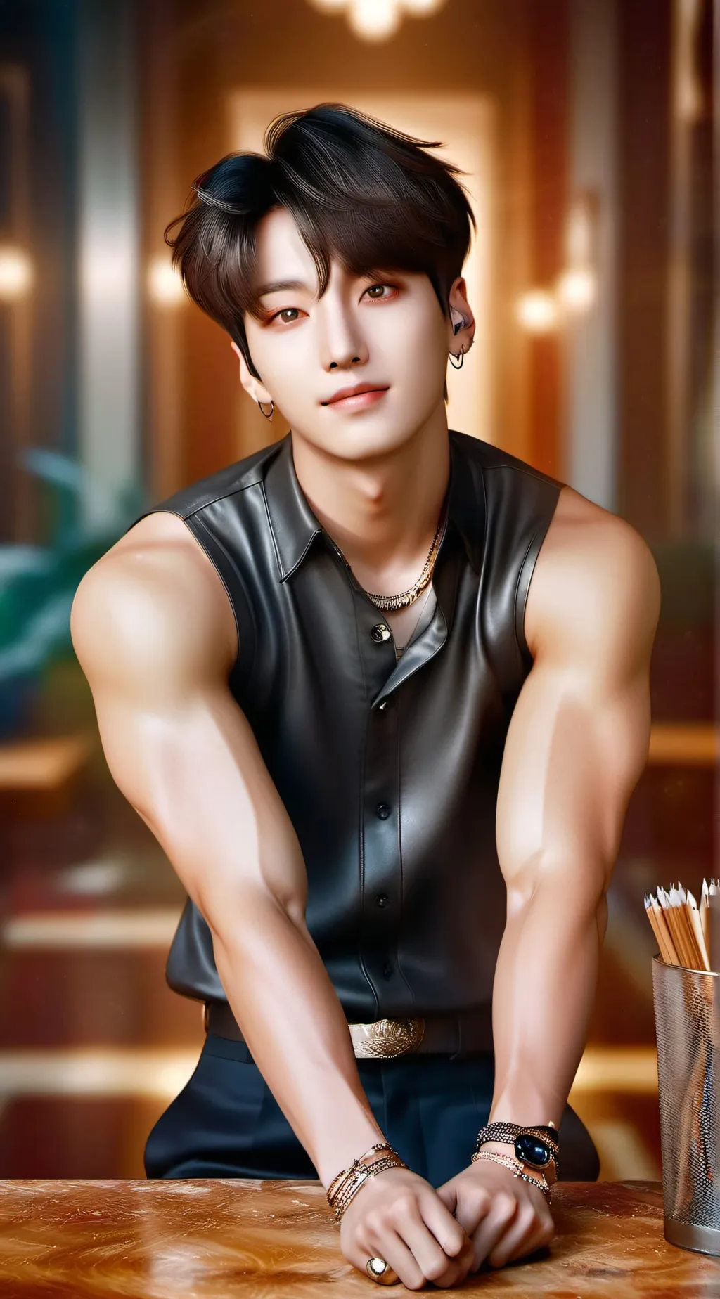 ai character: BTS  background