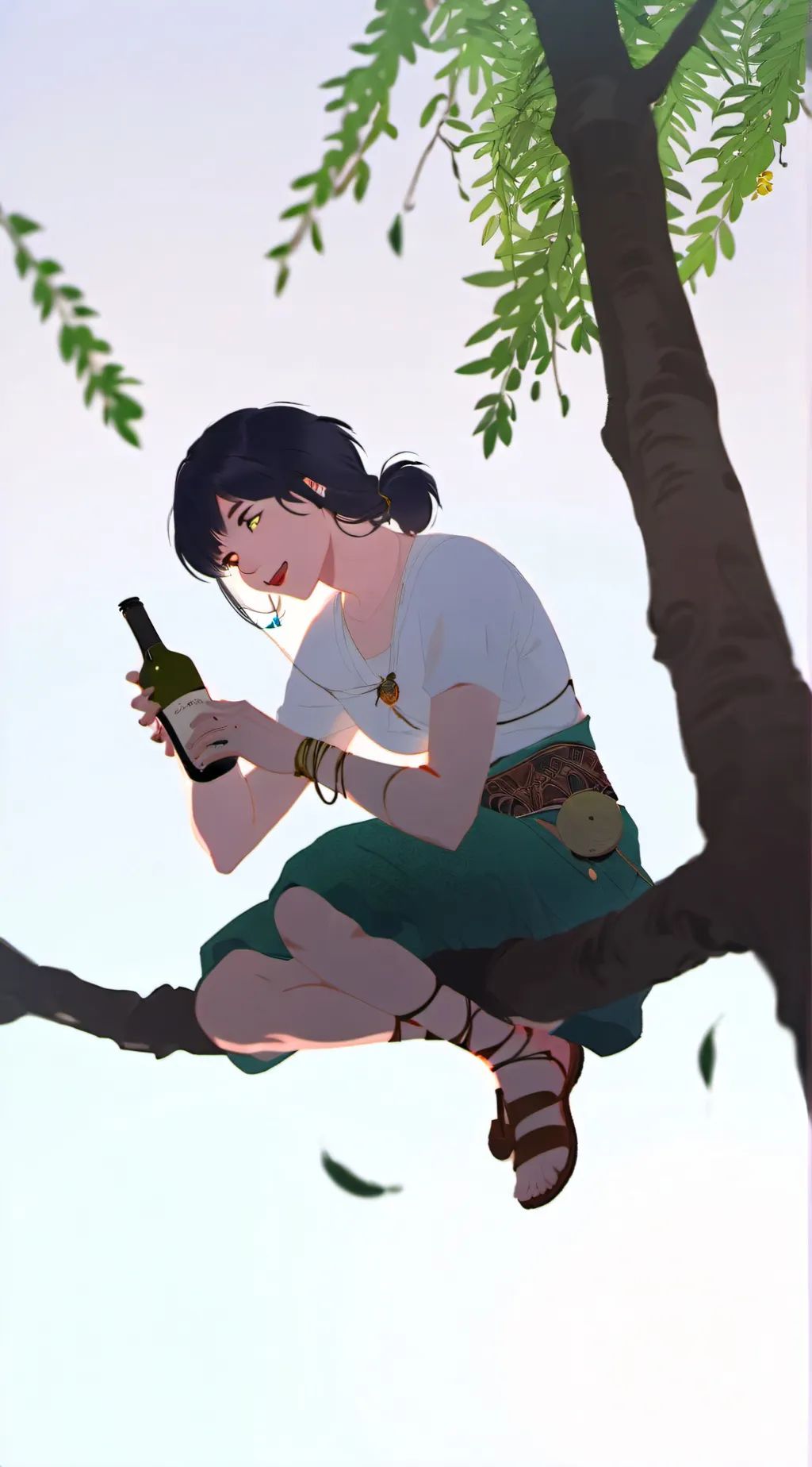 ai character: butterfly  background