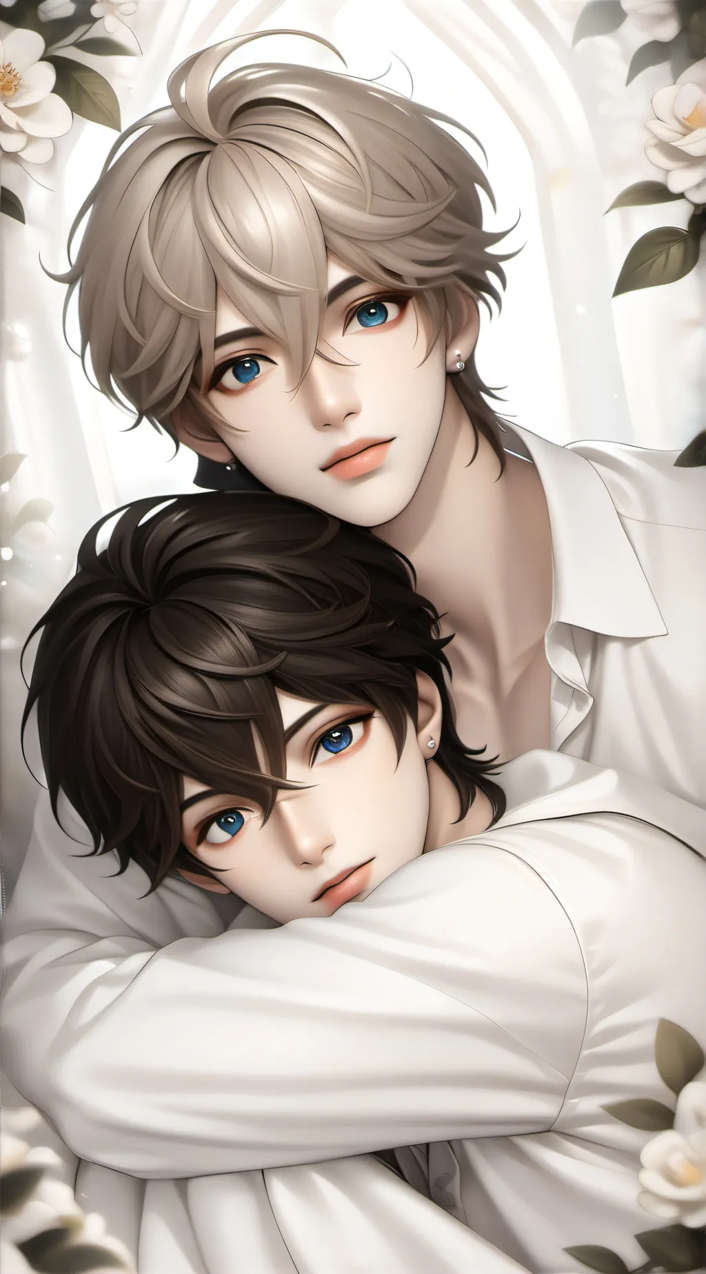 ai character: Hugo e Mario background