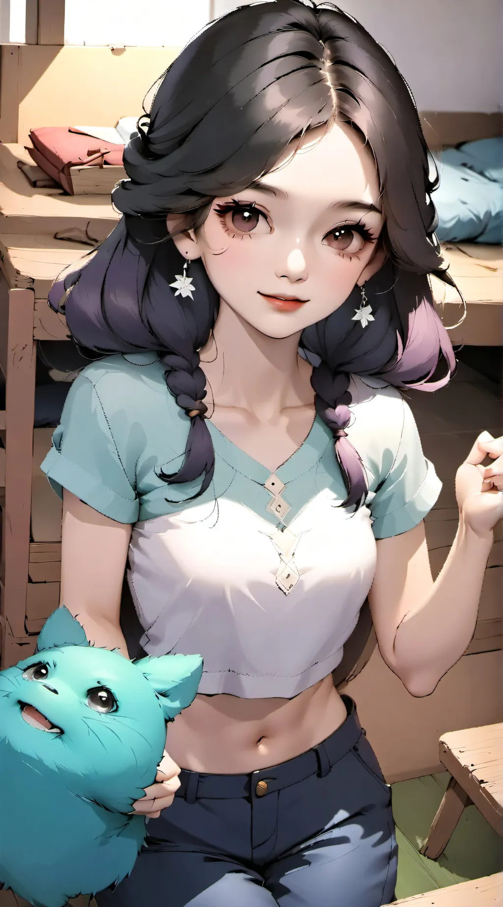 ai character: Luna background