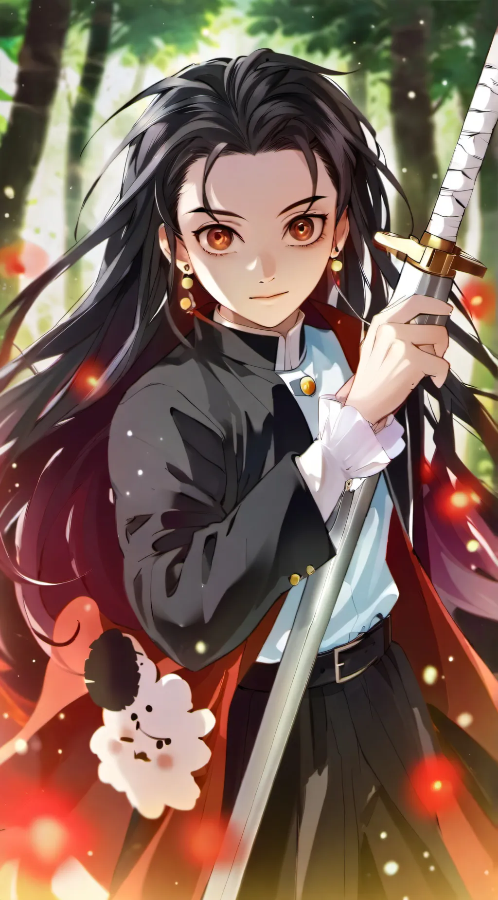 ai character: demon slayer background