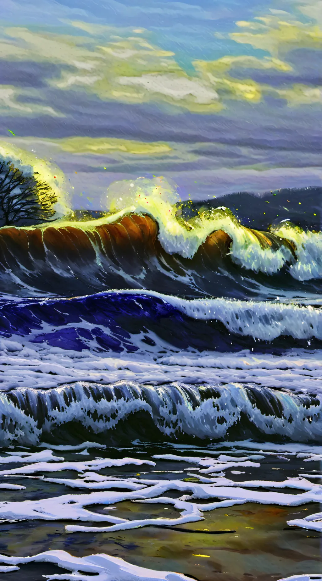 ai character: Majestic Sea background