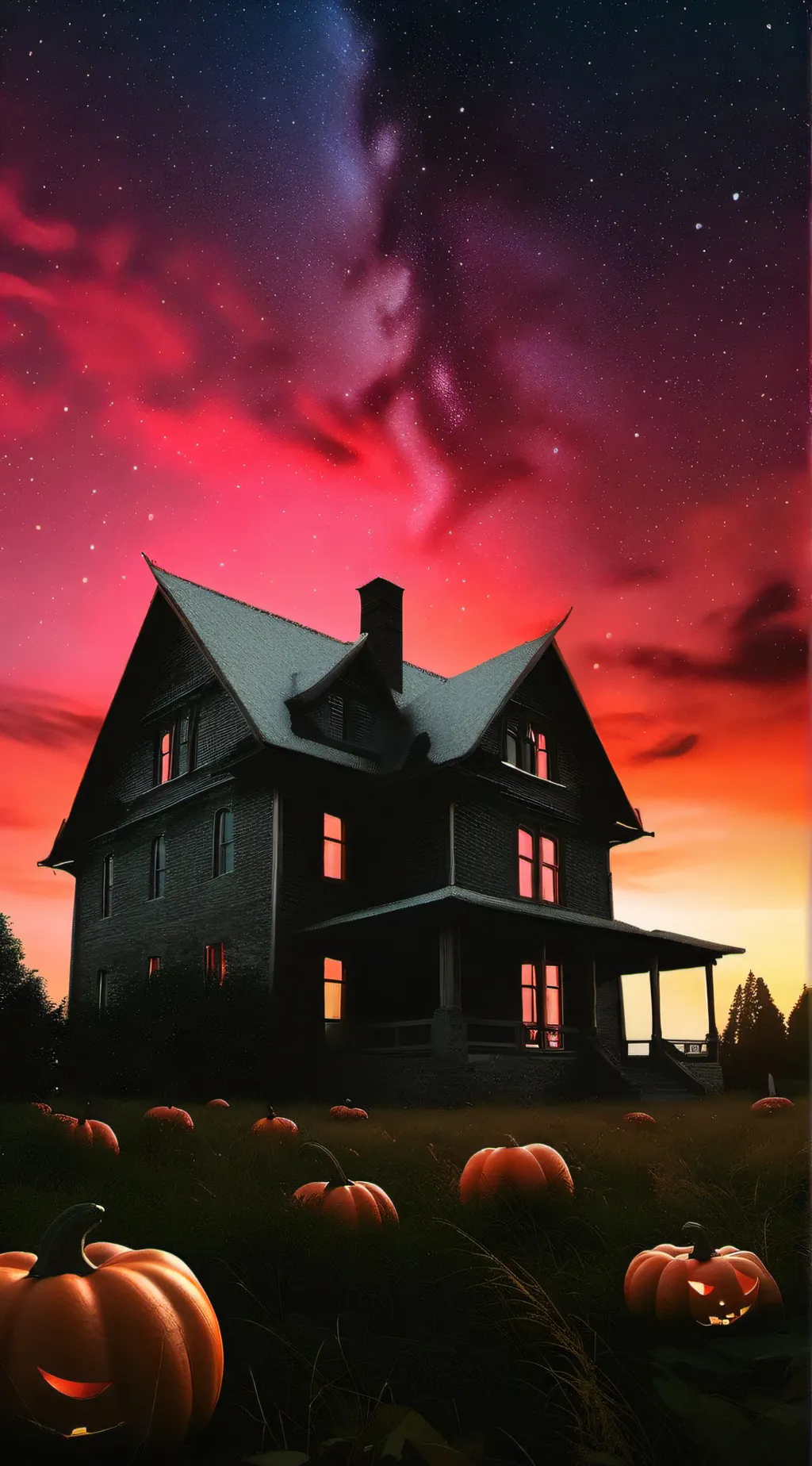 ai character: hh holoween background