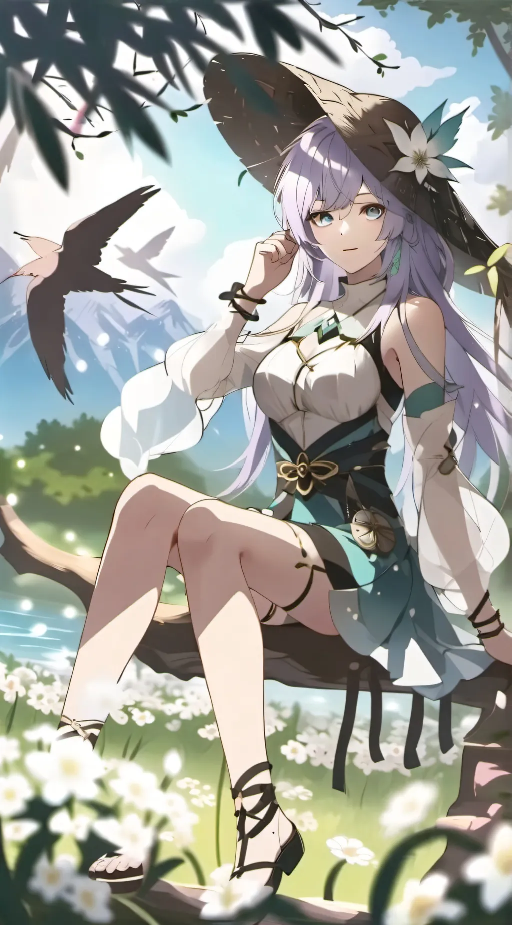 ai character: Velvet the witch background