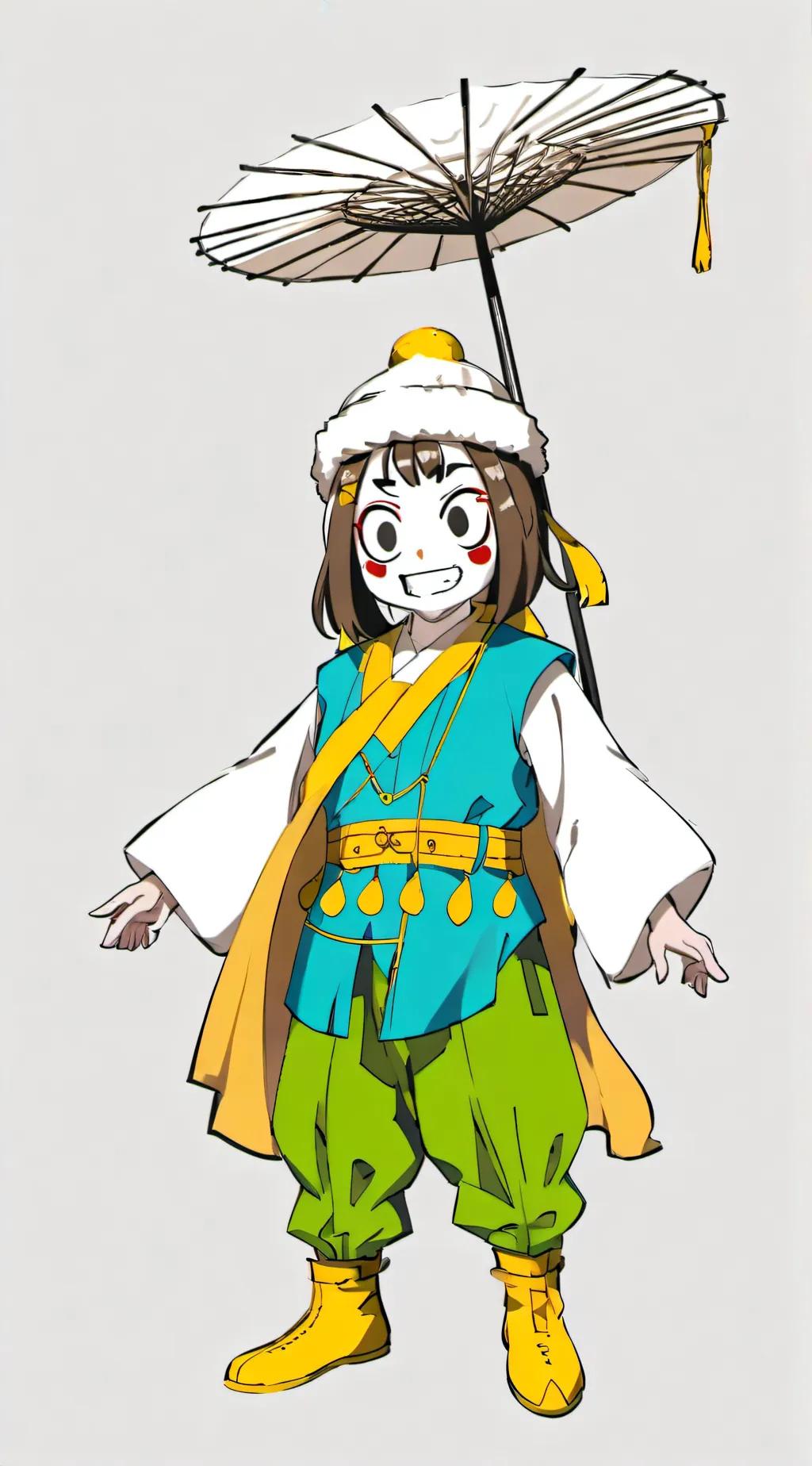 ai character: black from sprunki background