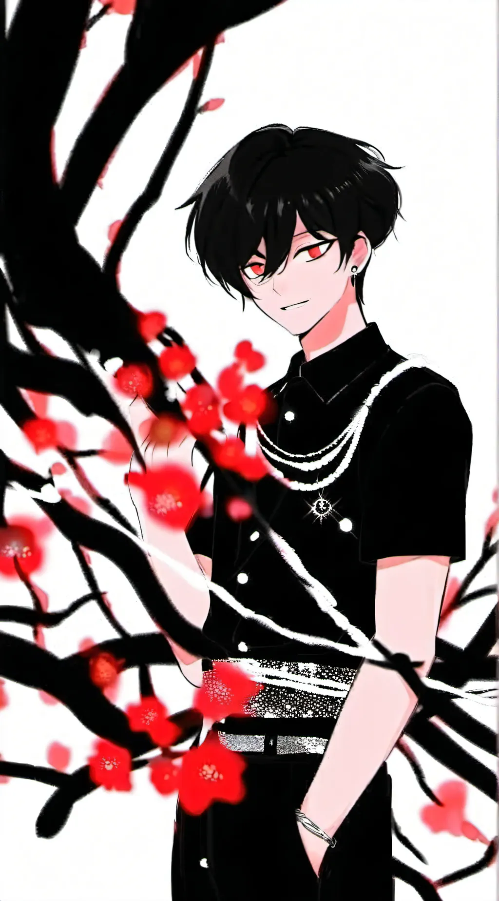 ai character: Goth background