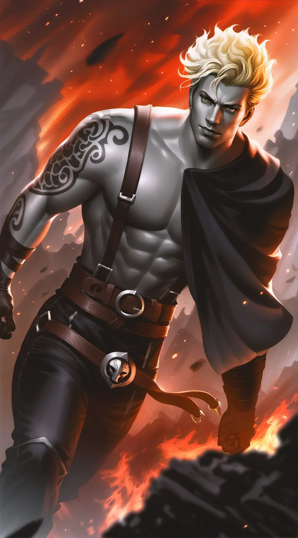 ai character: aluemanner the man background