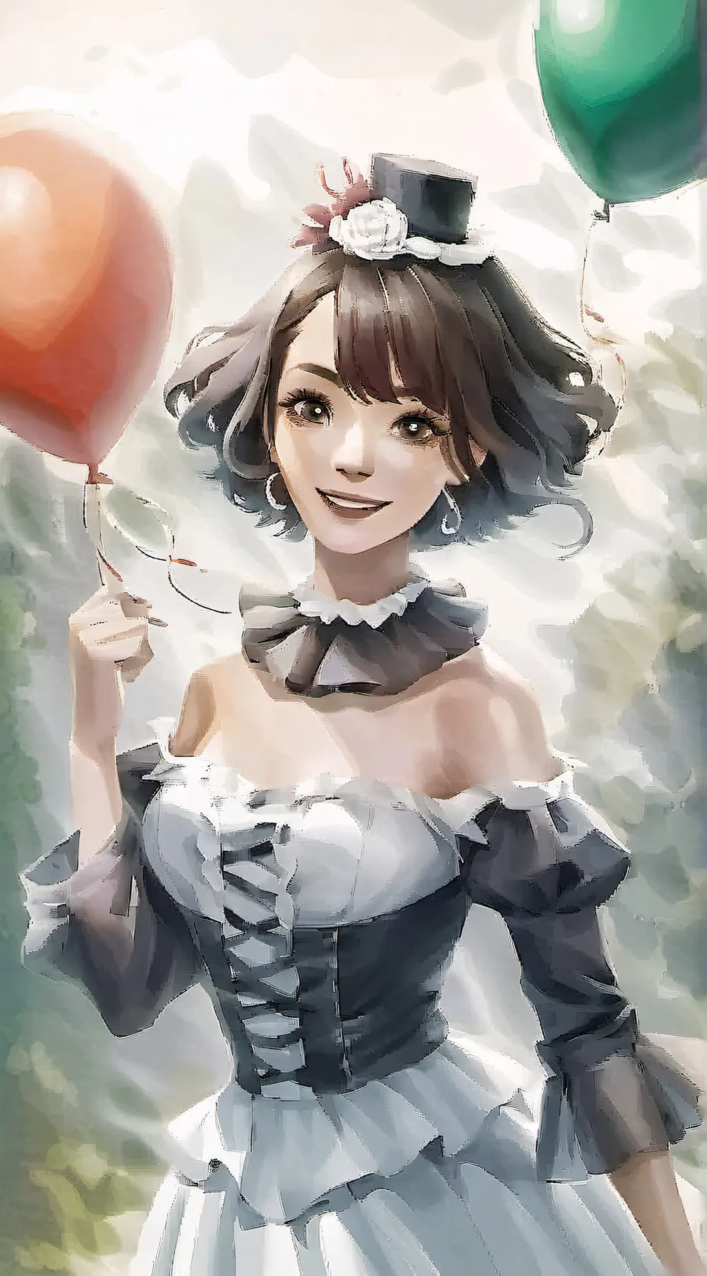 ai character: Lucy The Clown background