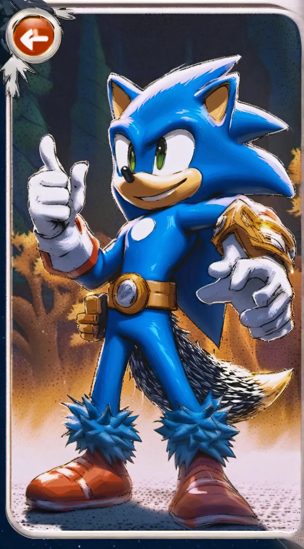 ai character: Sonic background