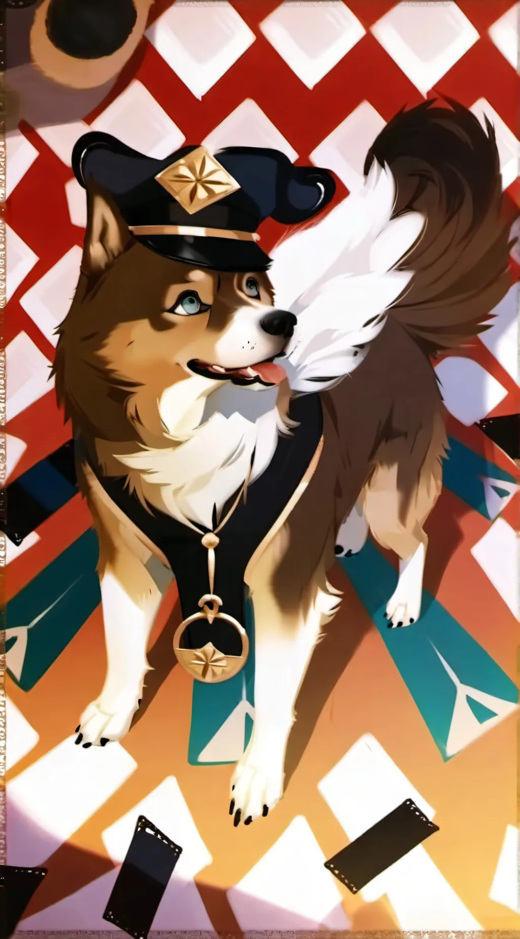 ai character: tiny background