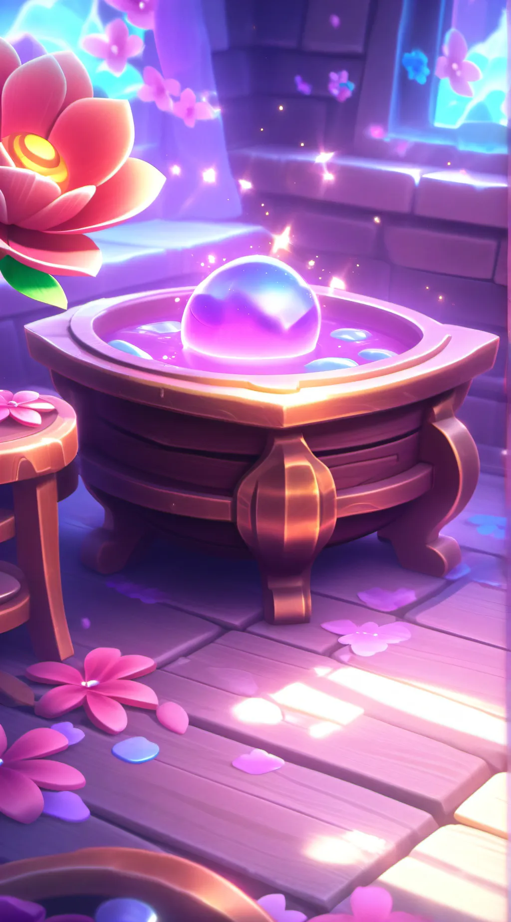 ai character: dandys wolrd background