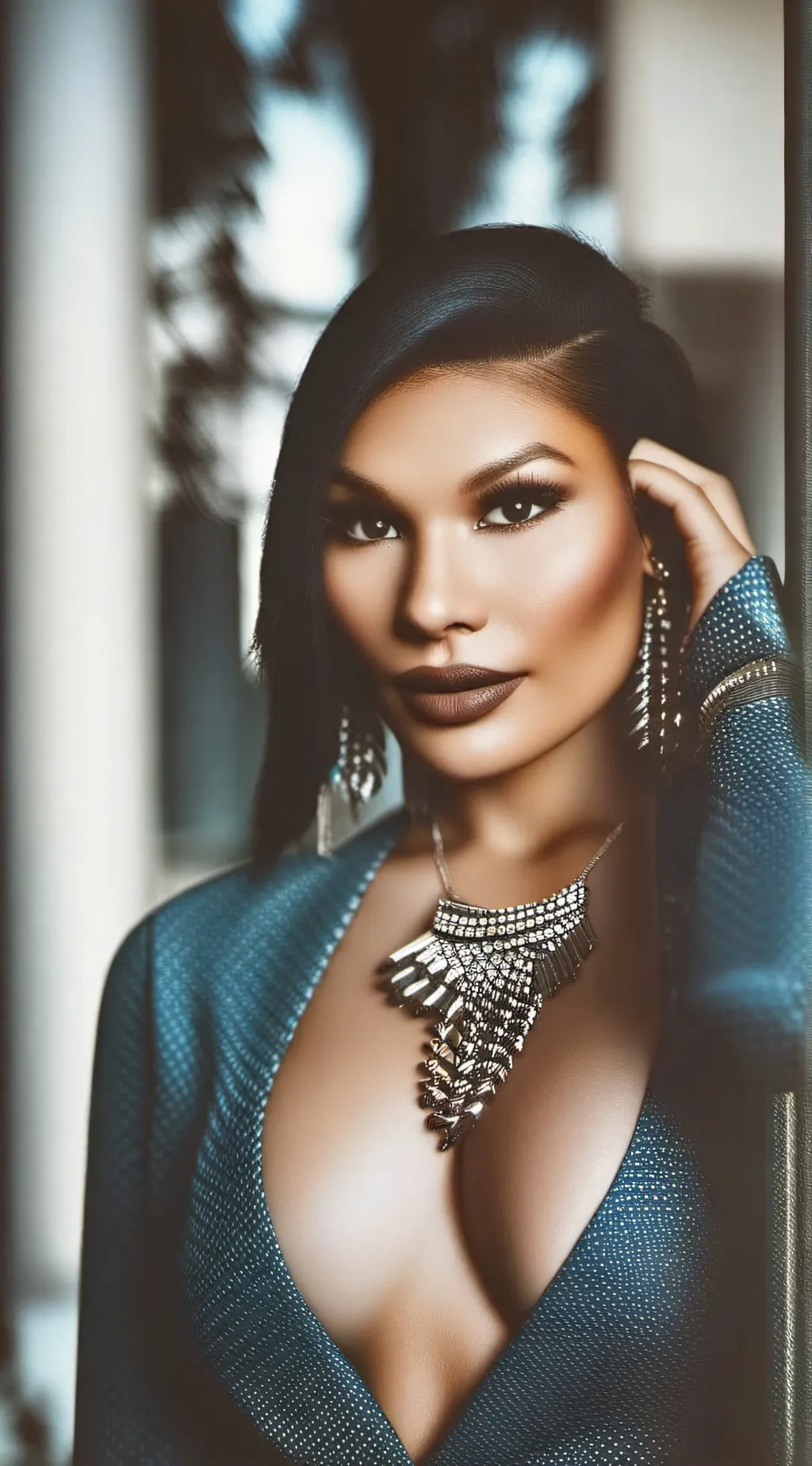 ai character: Eva Burkei background