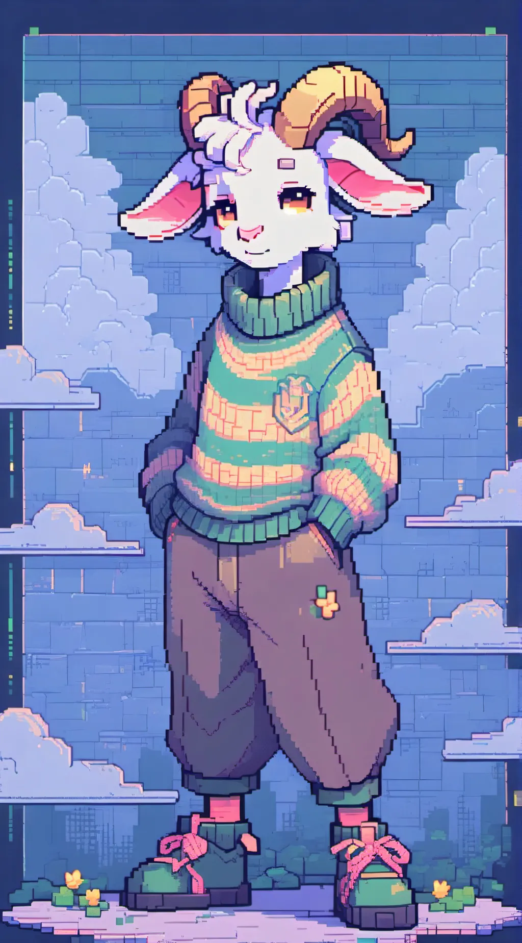 ai character: Asriel  Dreemurr background