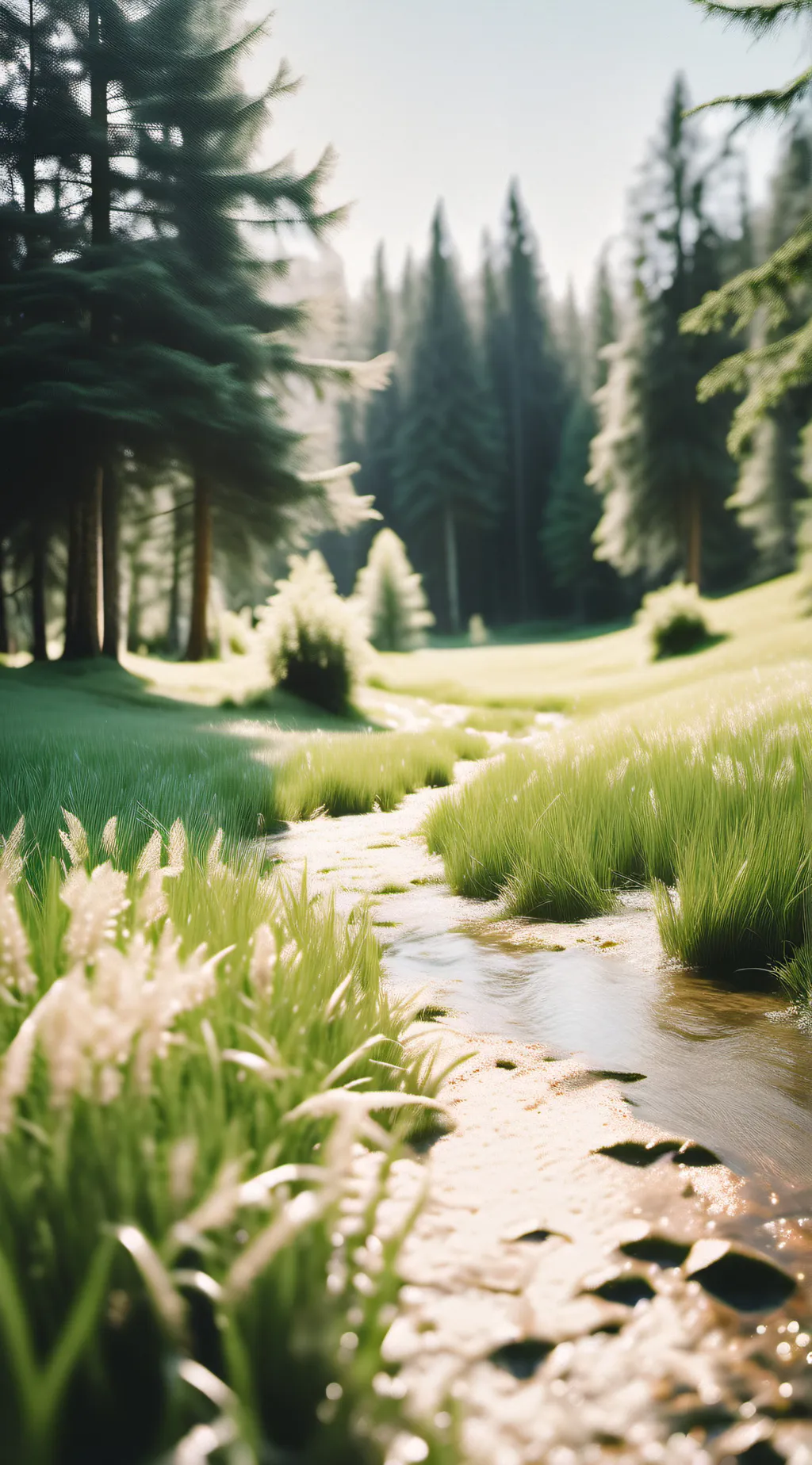 ai character: Grass background