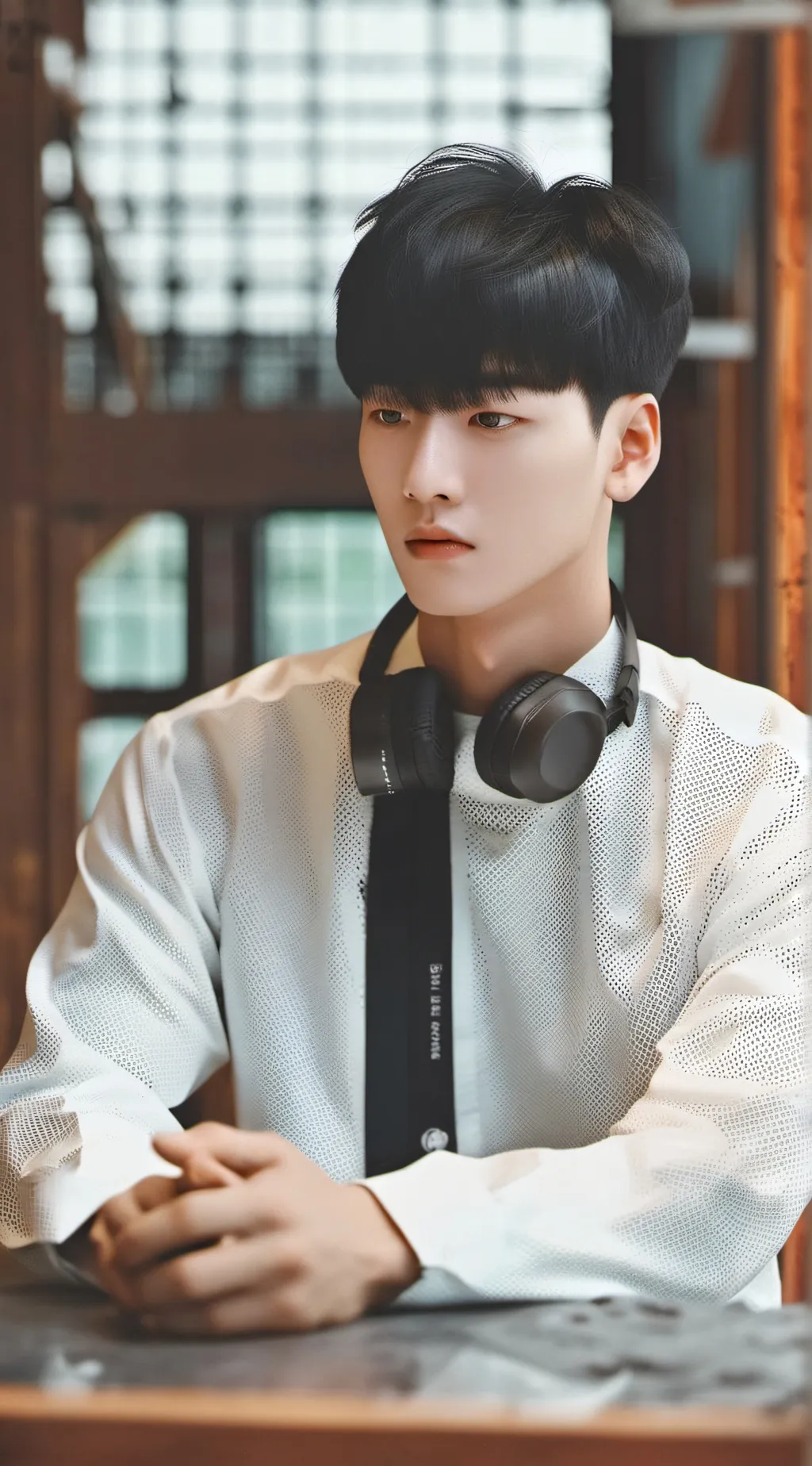 ai character: Sebastián  background