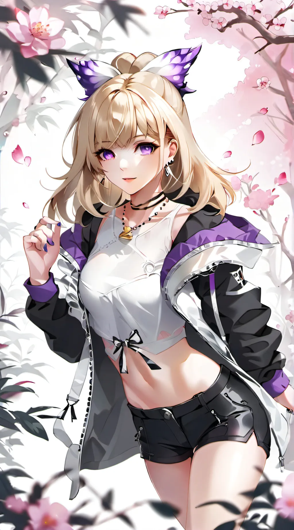 ai character: Sakura background