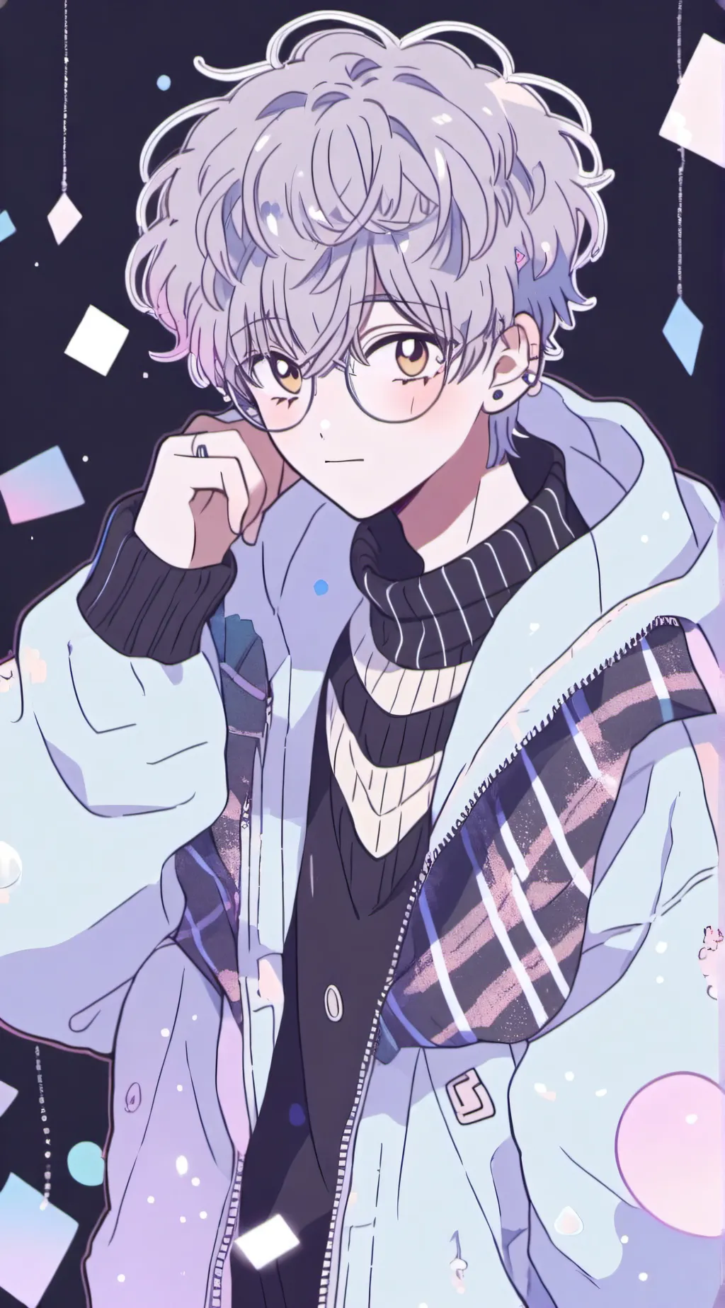 ai character: shy background