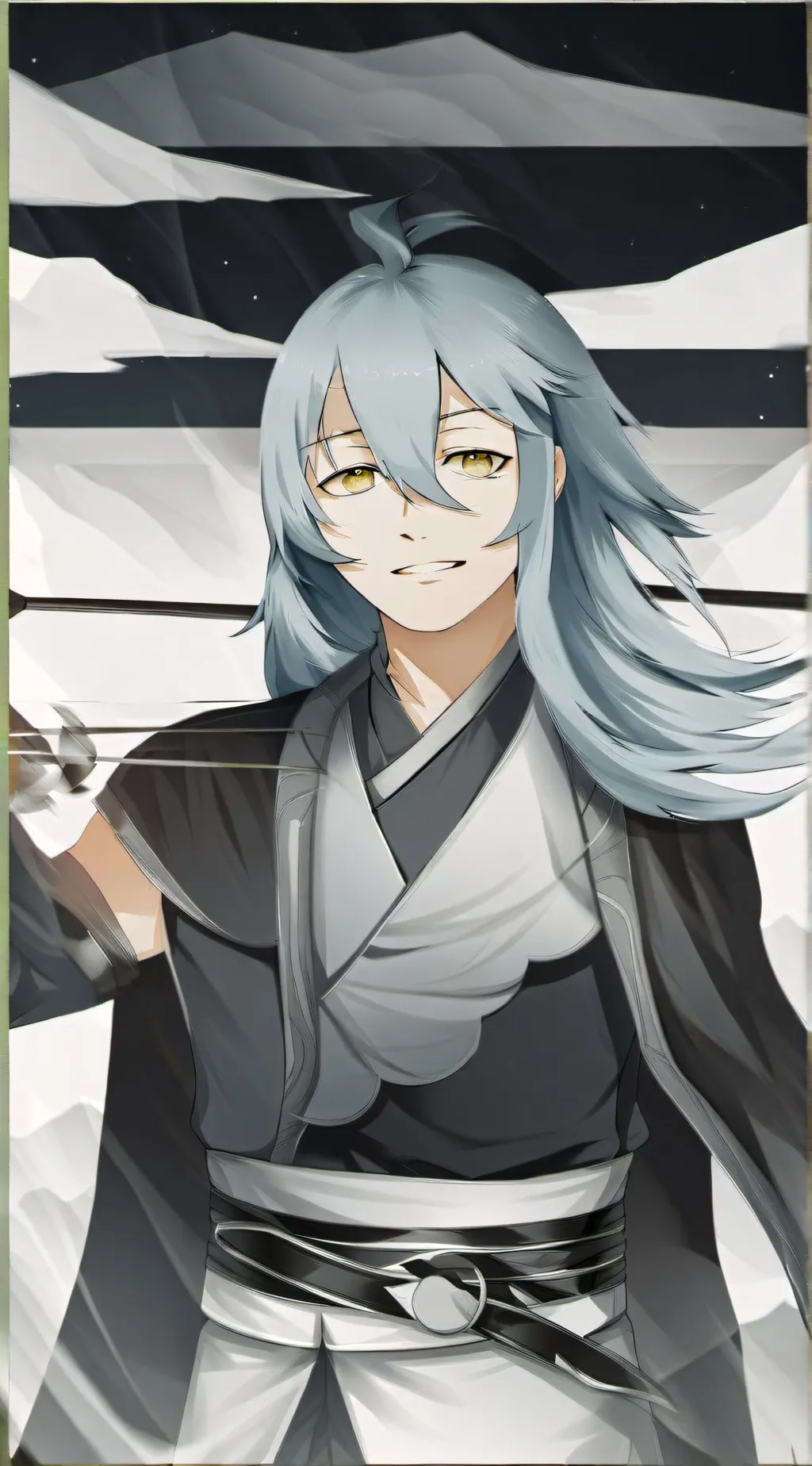 ai character: Mahito  background