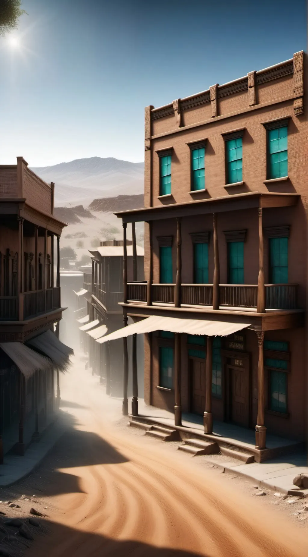 ai character: Wild West background