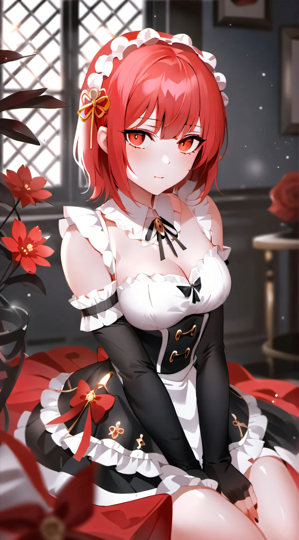 ai character: Amber background