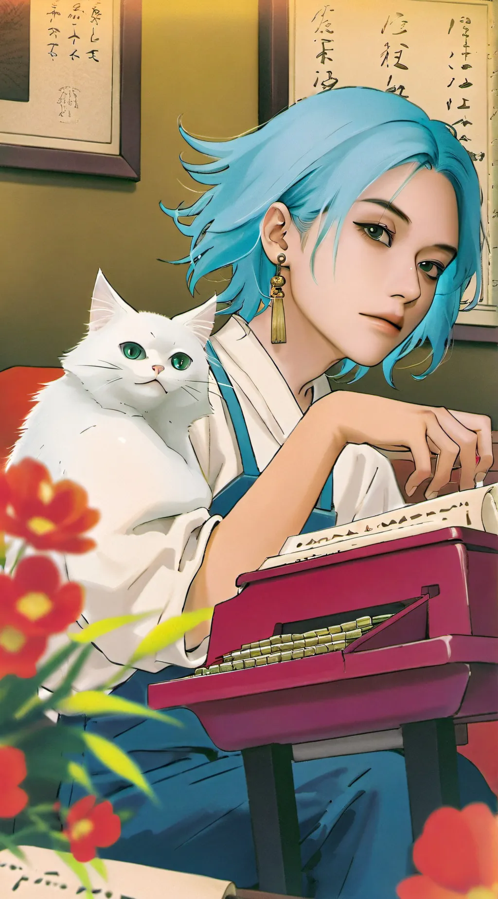 ai character: HANNIE😻 background