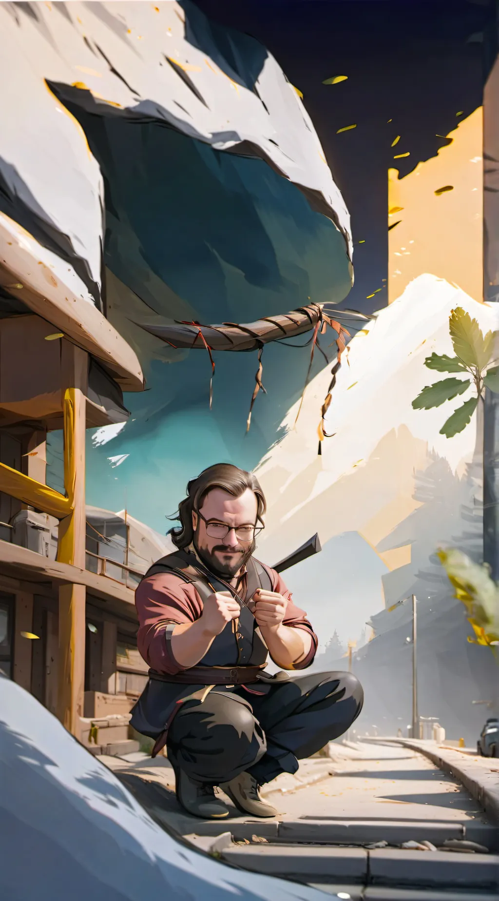 ai character: My dad background