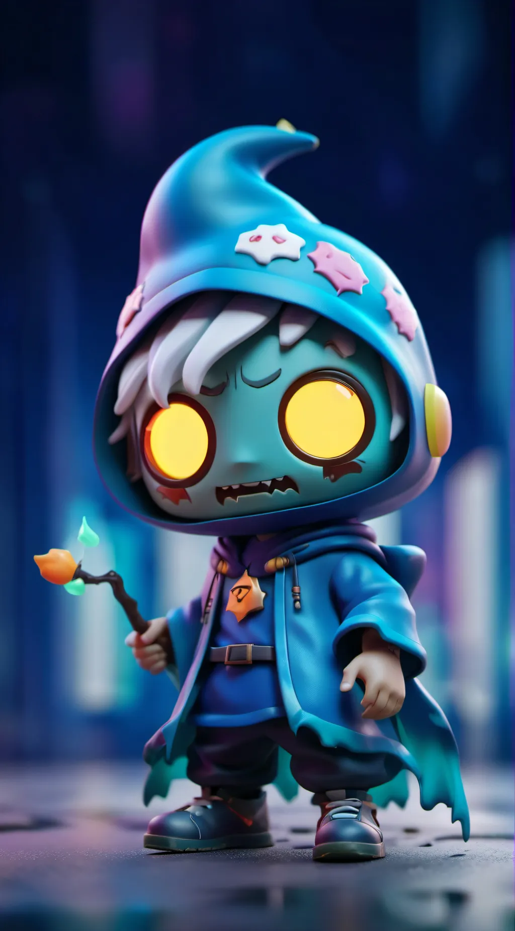 ai character: Halloween  background