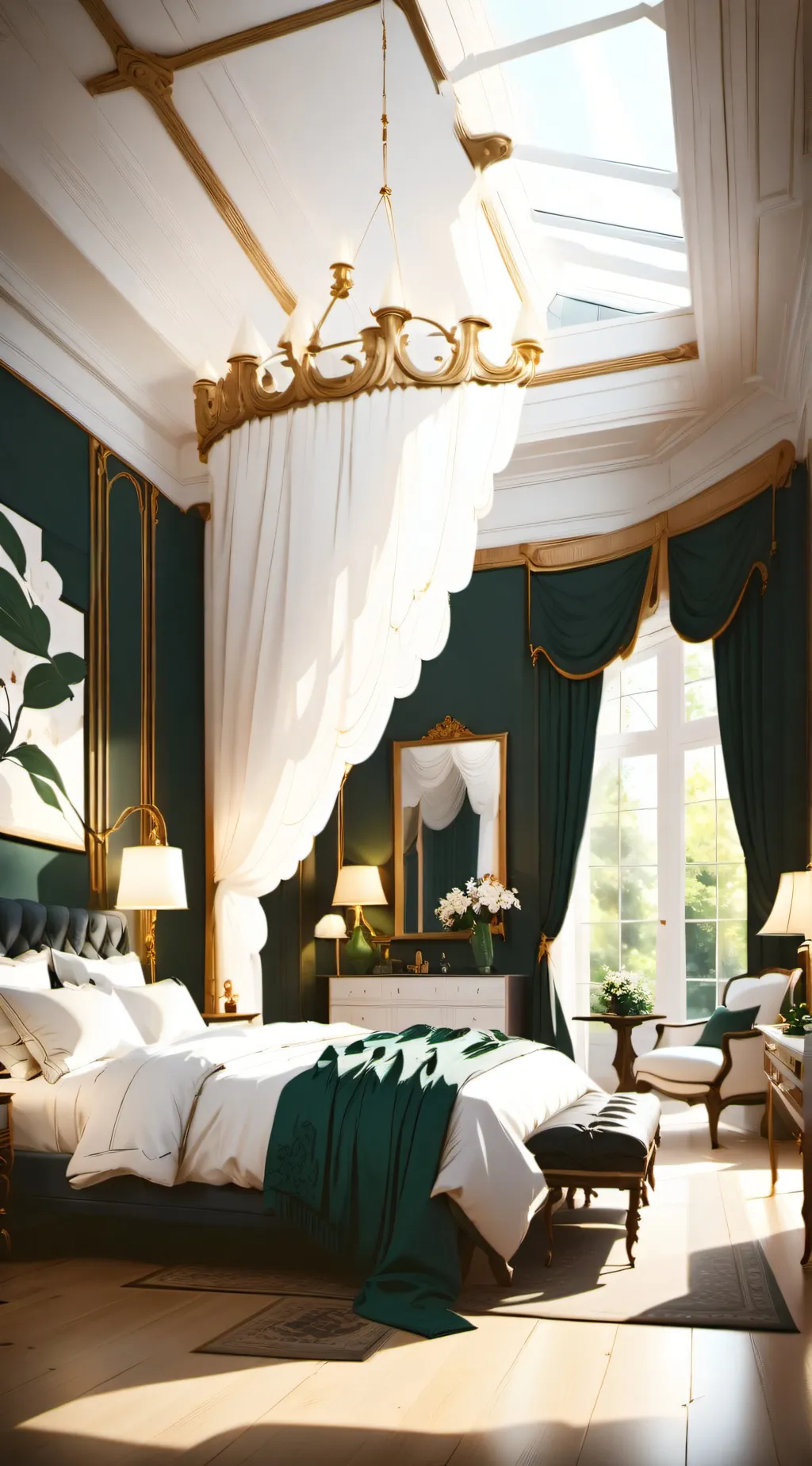 ai character: bed room no people background