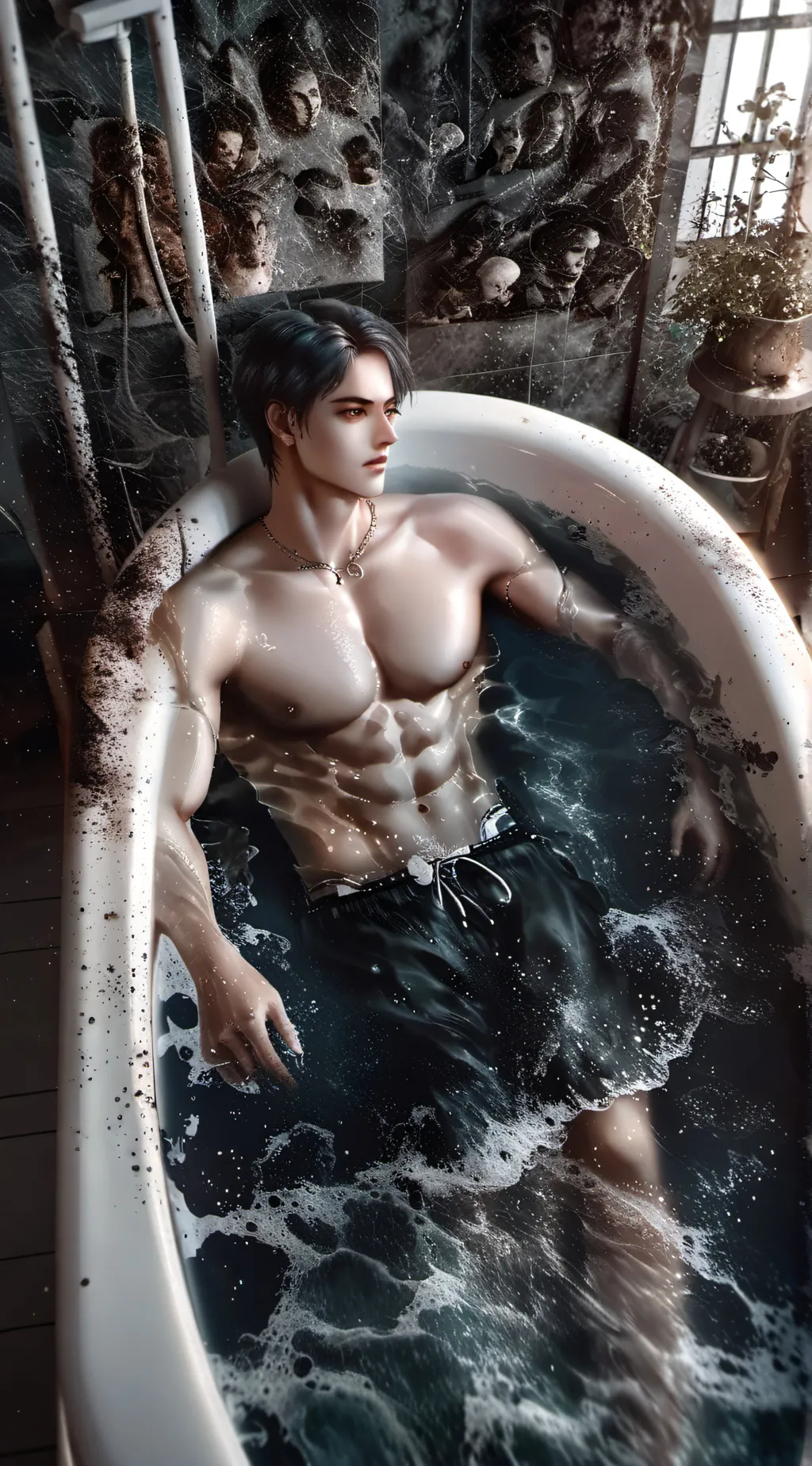 ai character: aot bath background