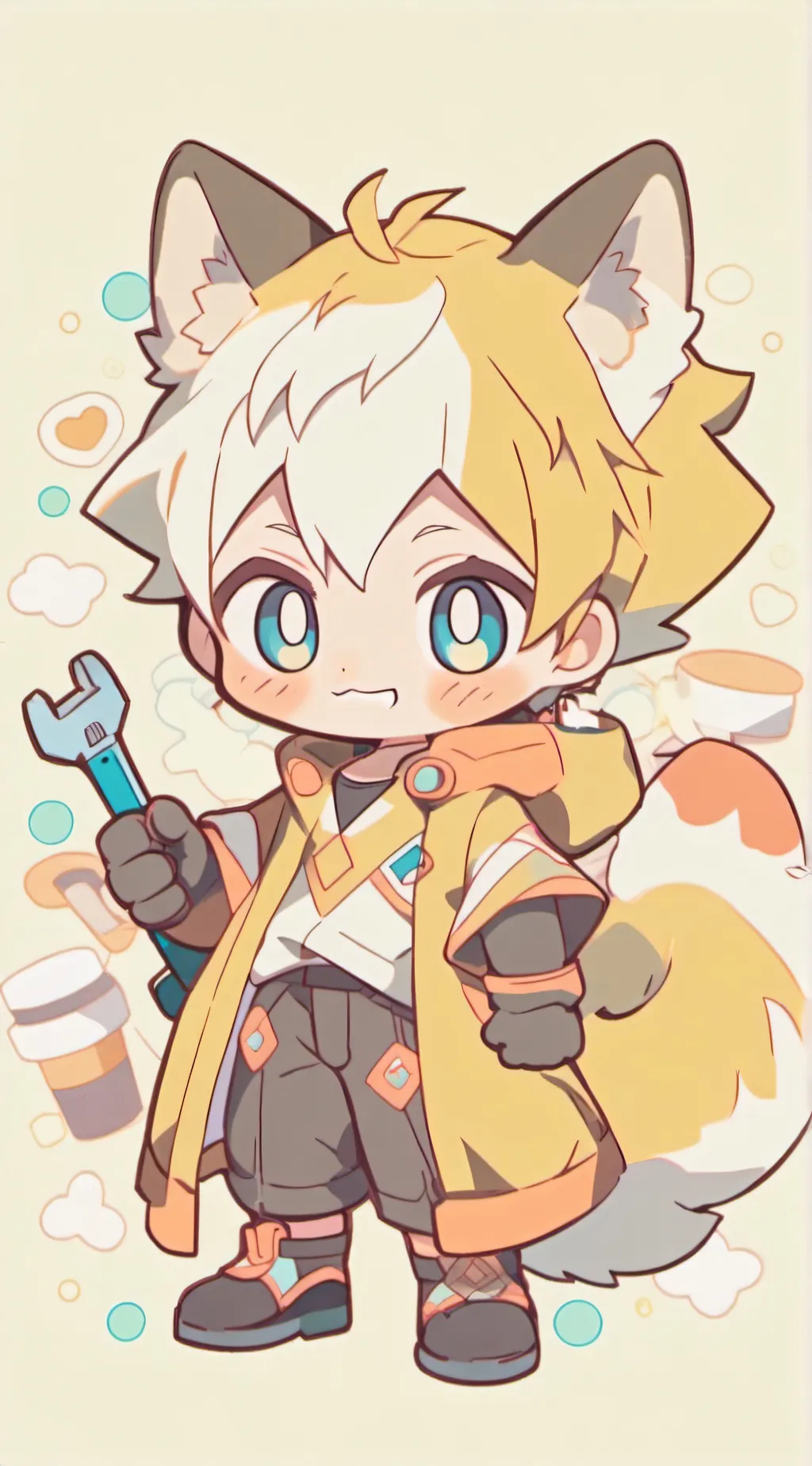 ai character: sonamy tails YT ch background