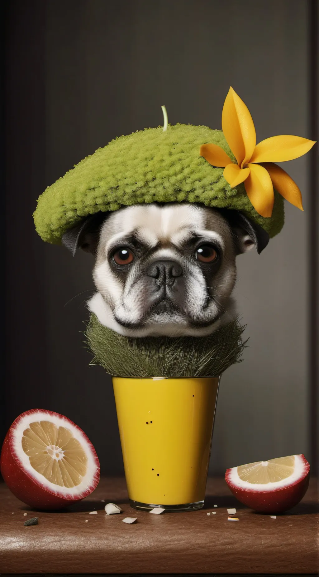 ai character: dandy world background