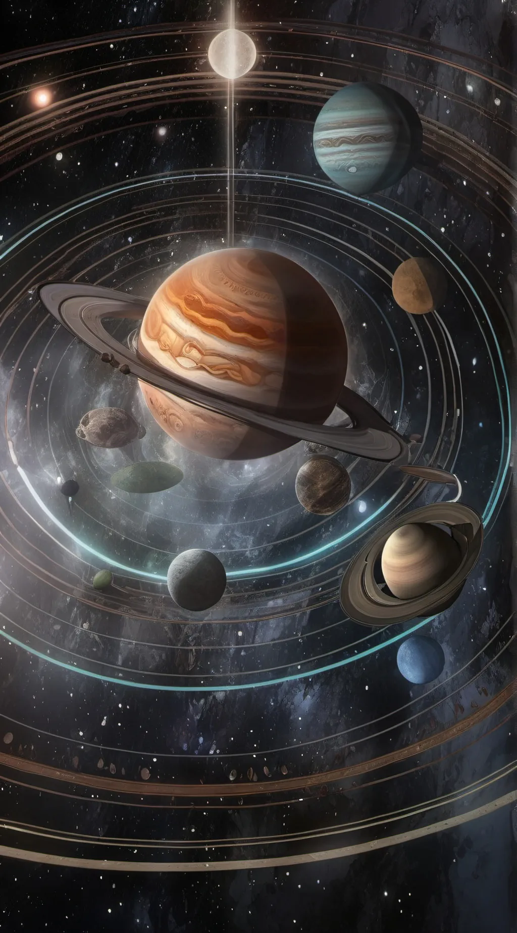 ai character: Solar system background