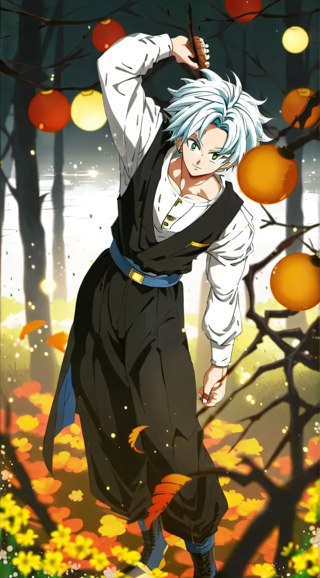 ai character: Goku and Vegeta background