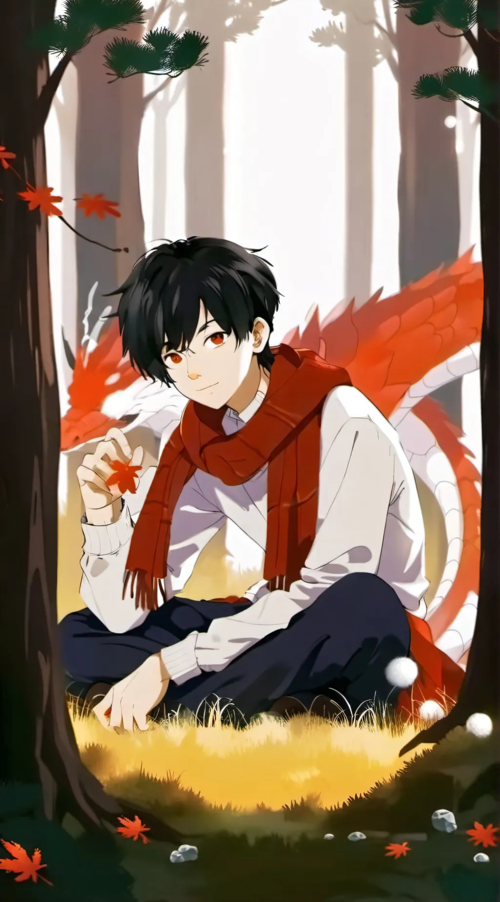 ai character: 🐉🪿Levi🪿🐉 background