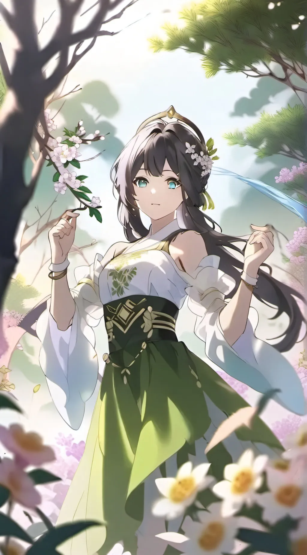 ai character: girlfirend background