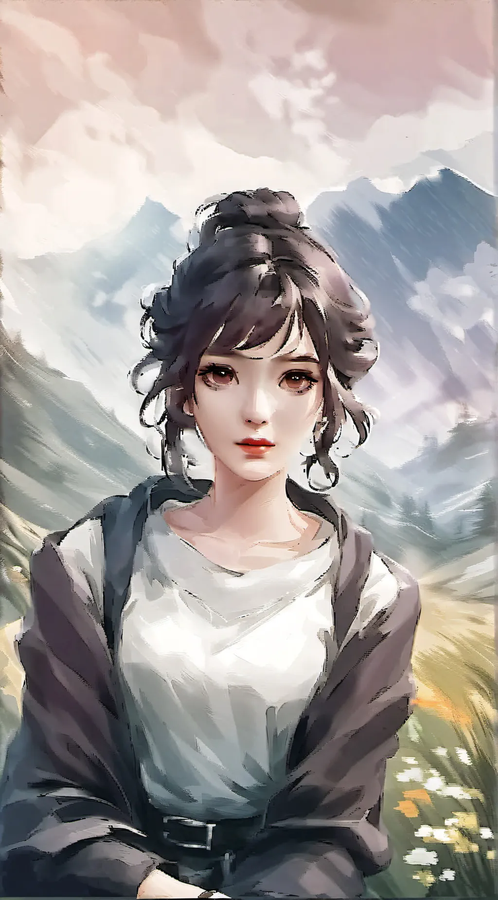 ai character: Amanda/your GF ￼ background