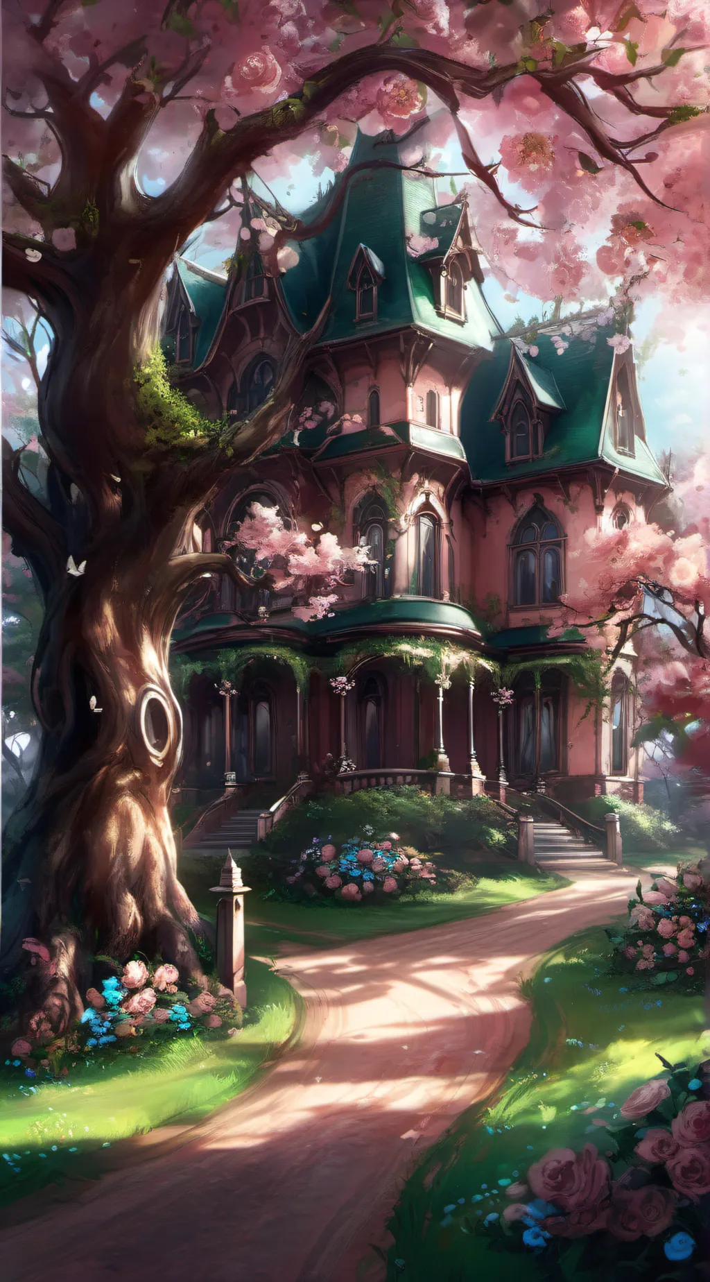 ai character: Spring mha background