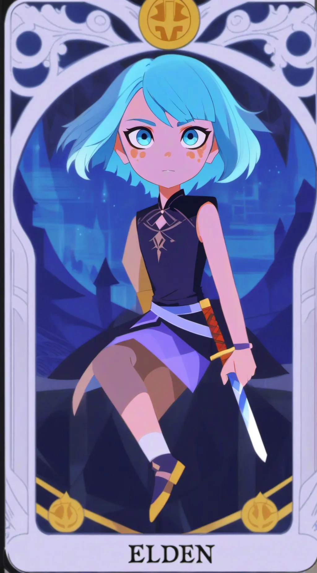 ai character: 叶子 background