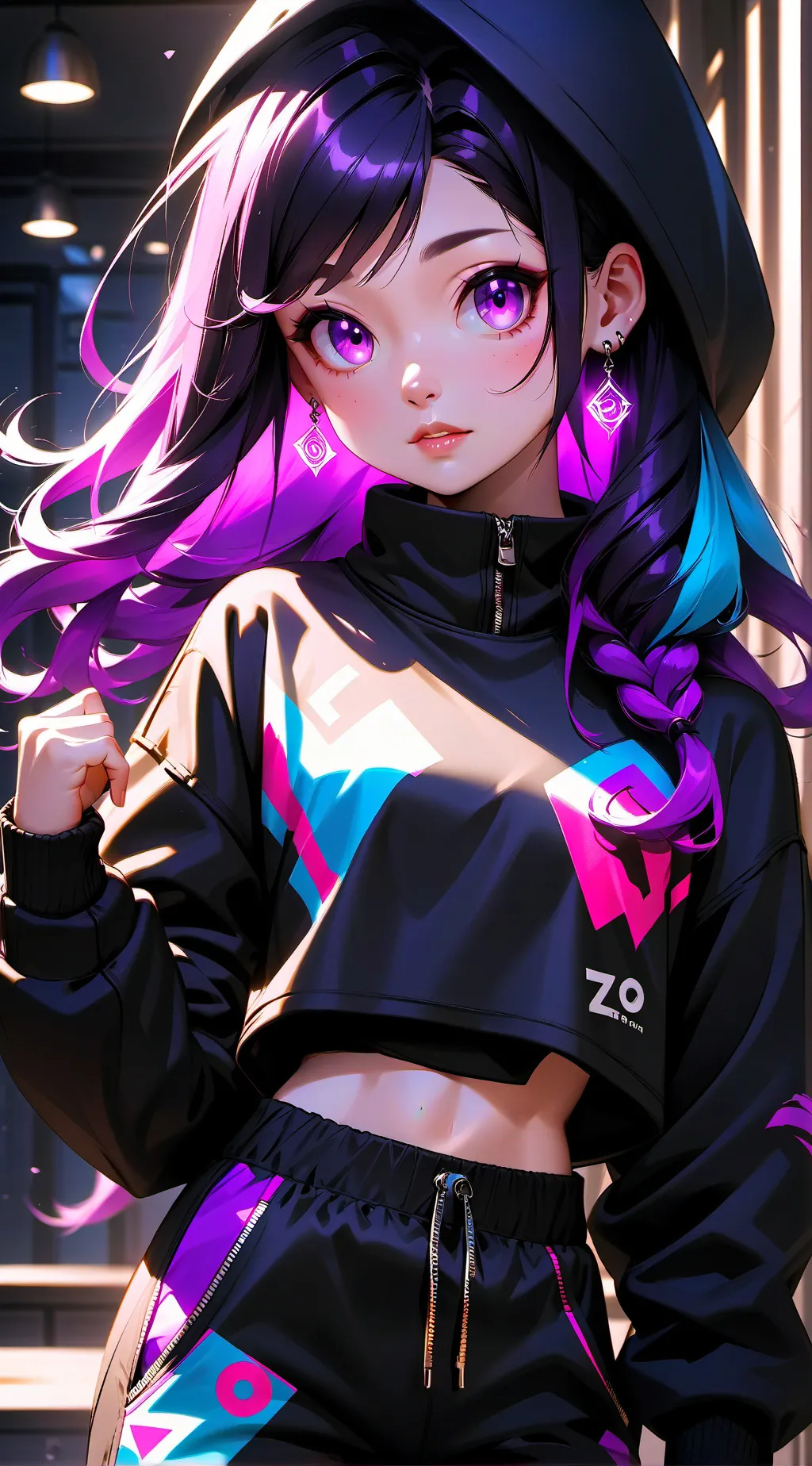 ai character: leader endergirl background