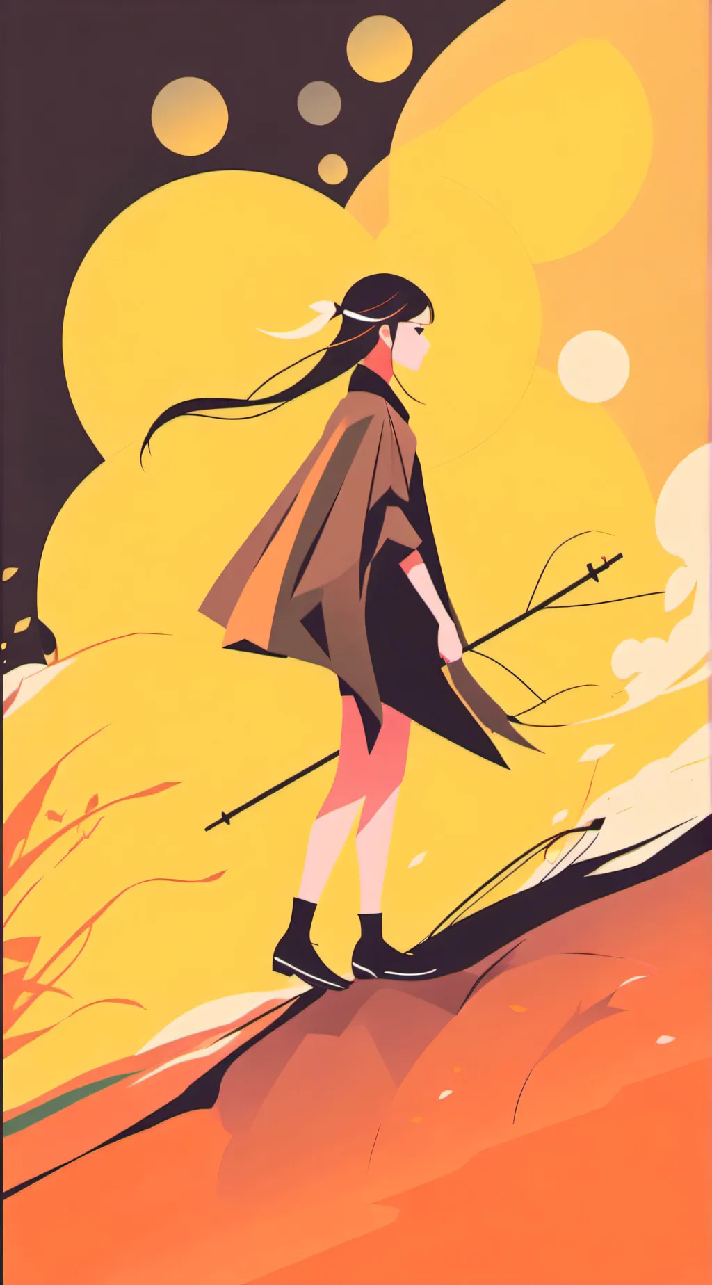 ai character: summer background