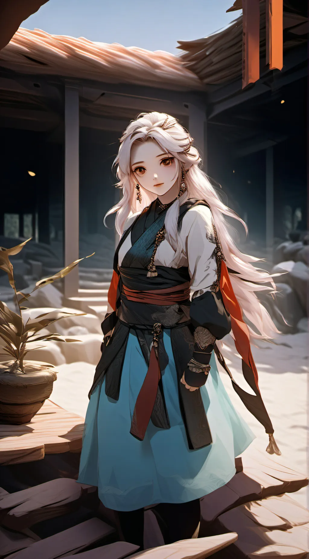 ai character: Vivian  background