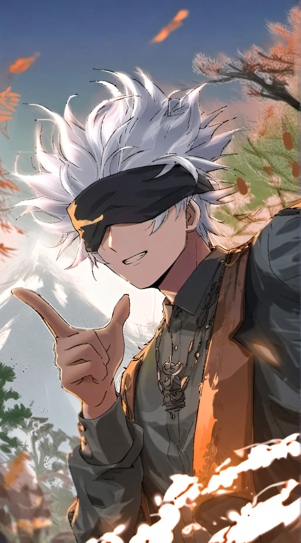 ai character: gojo 🤨 background