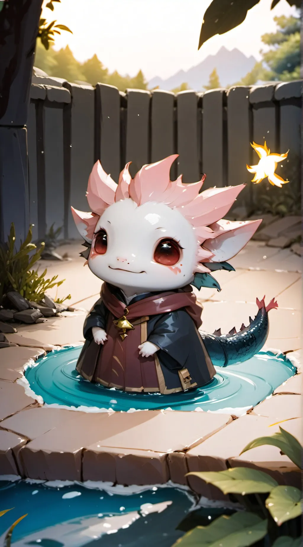 ai character: Axolotl background