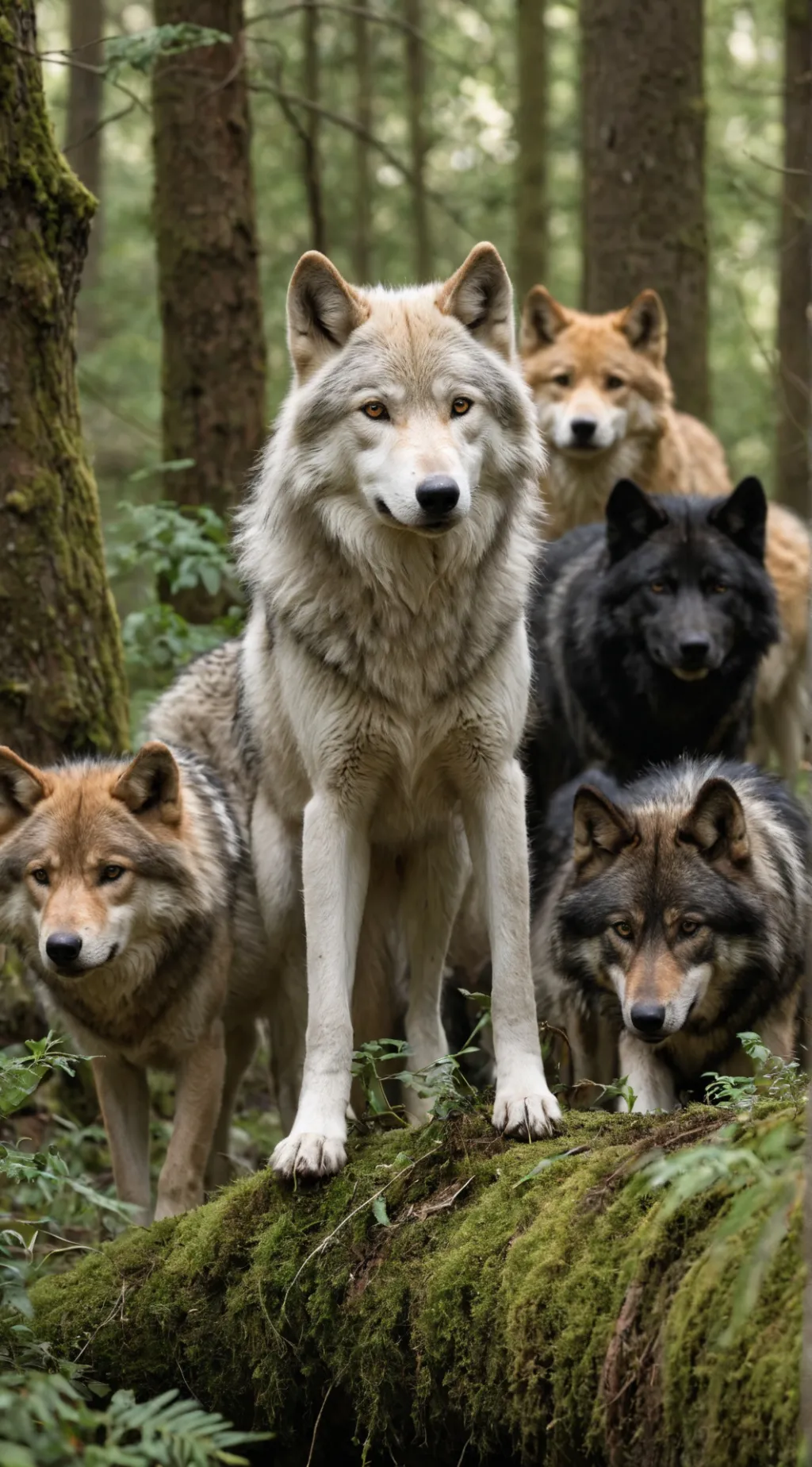 ai character: wolf life background