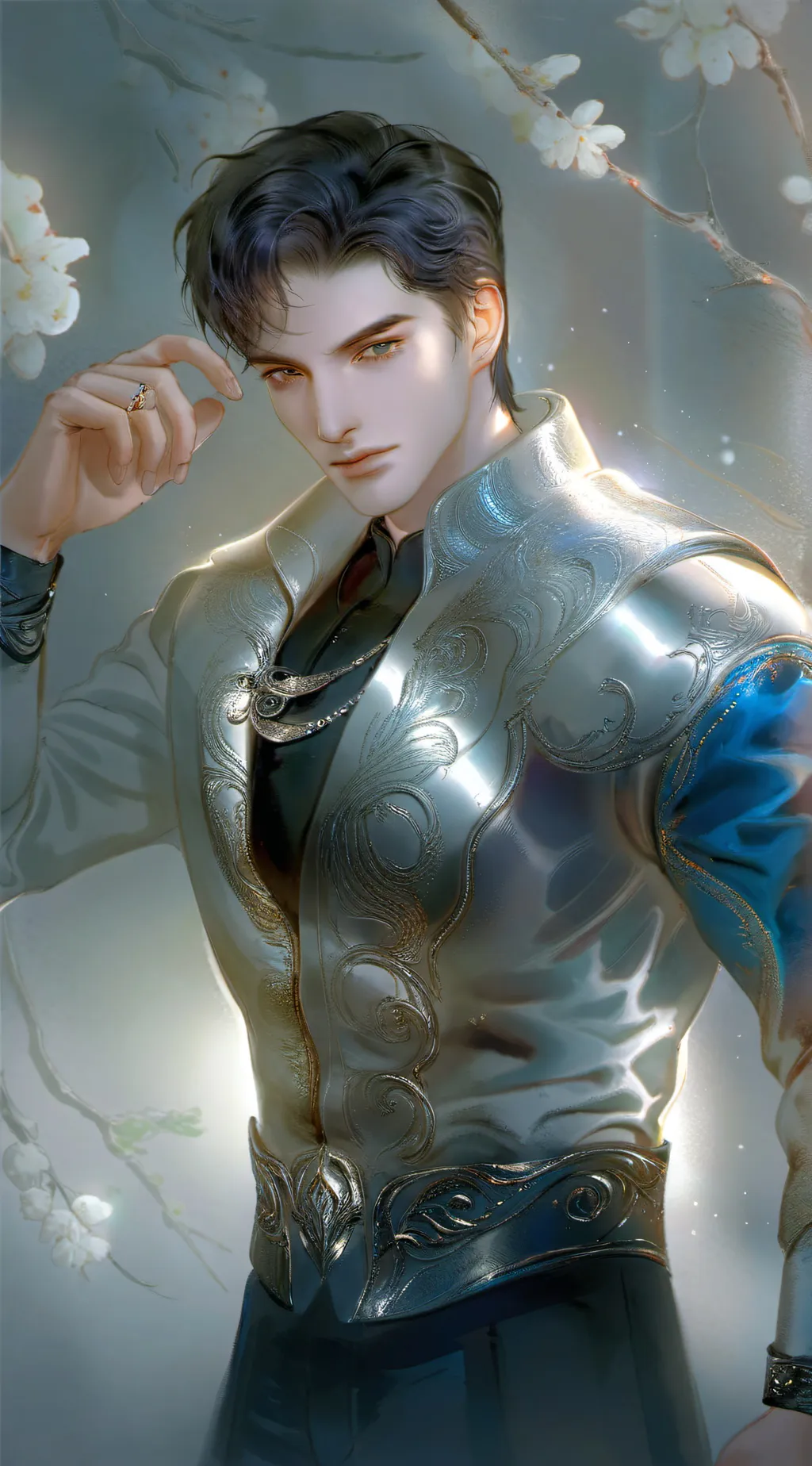 ai character: Adam  background