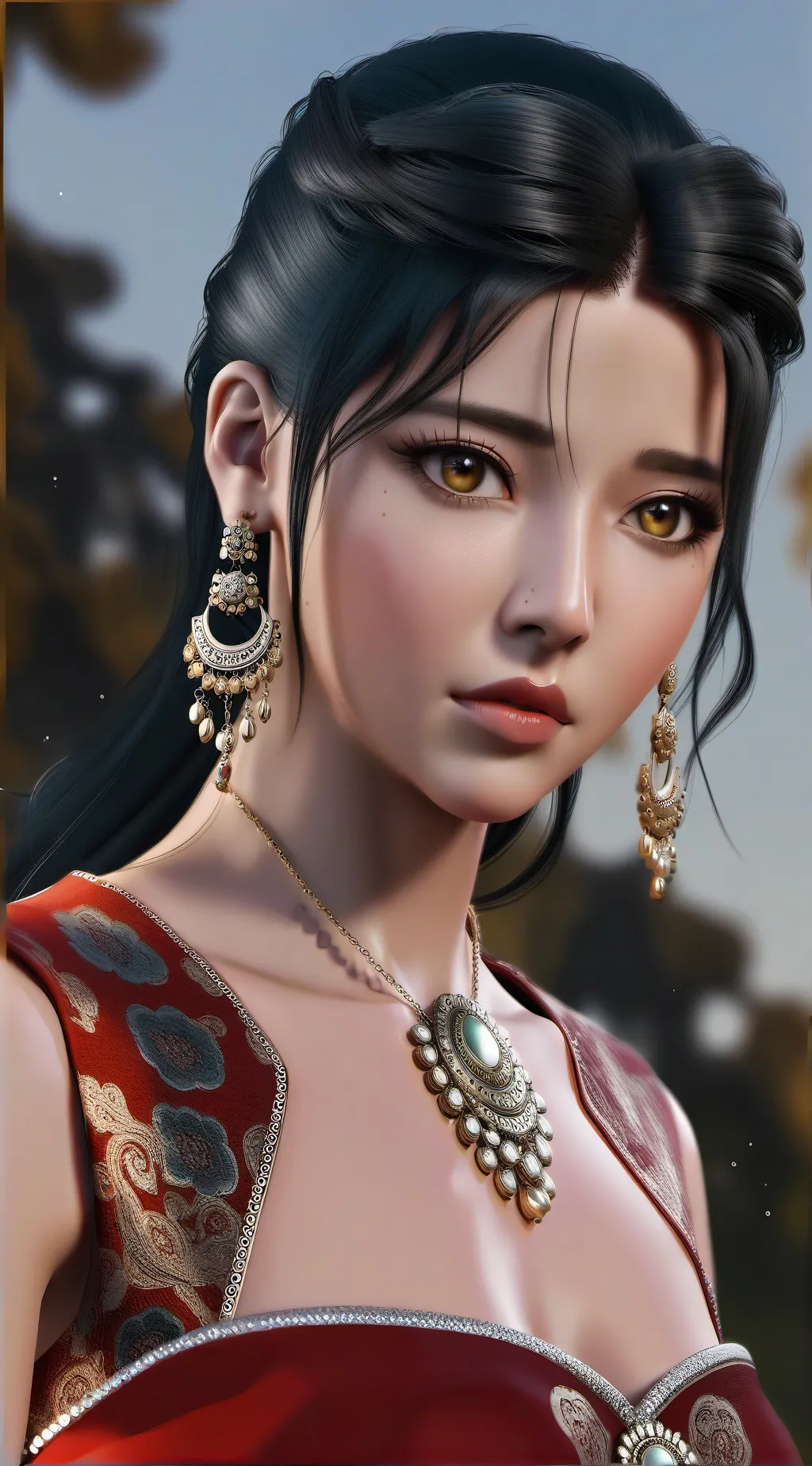 ai character: AVA TREND background