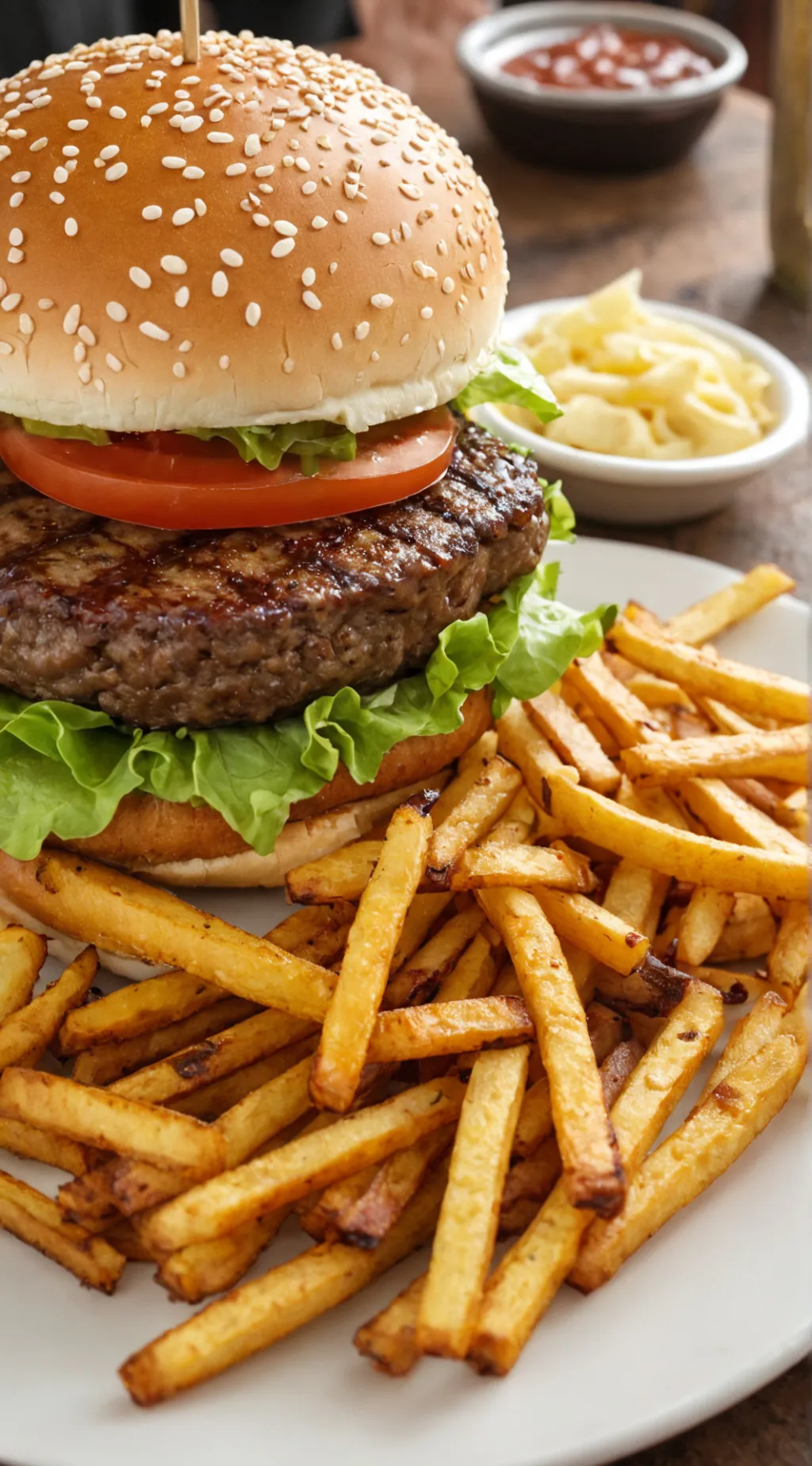 ai character: food background