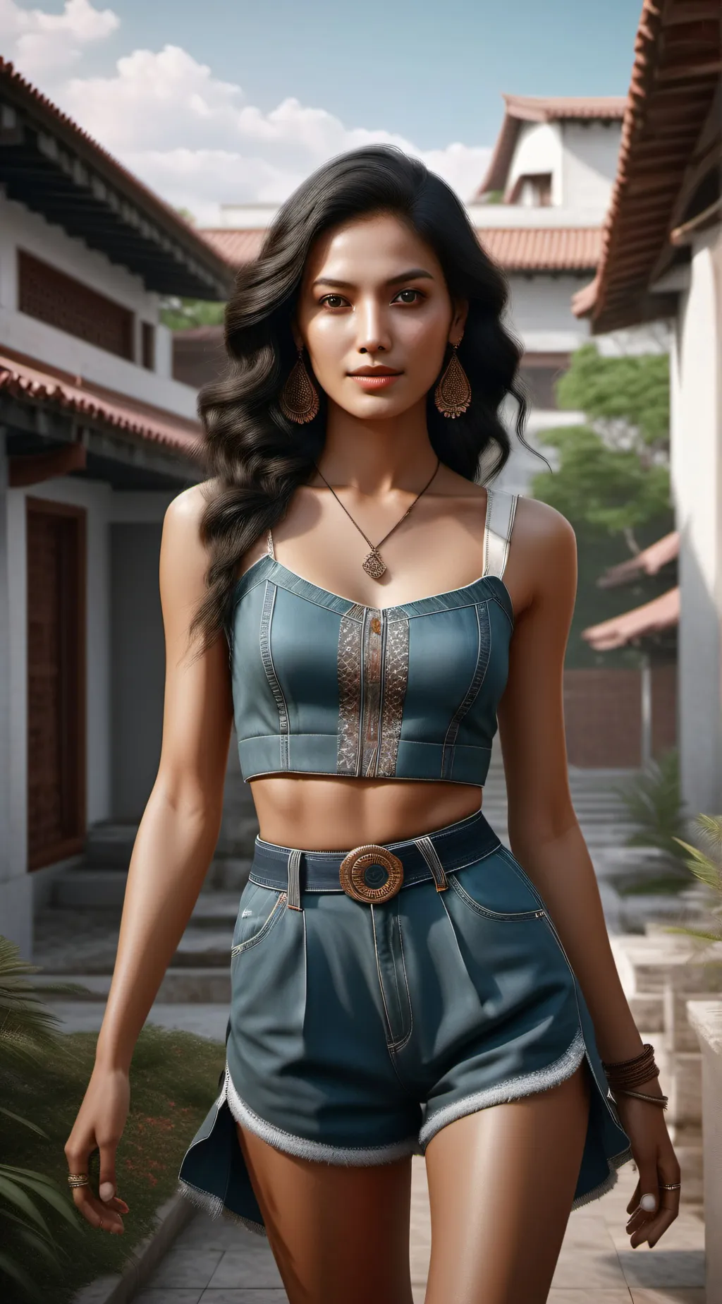 ai character: Wana wrestle 🥵 background